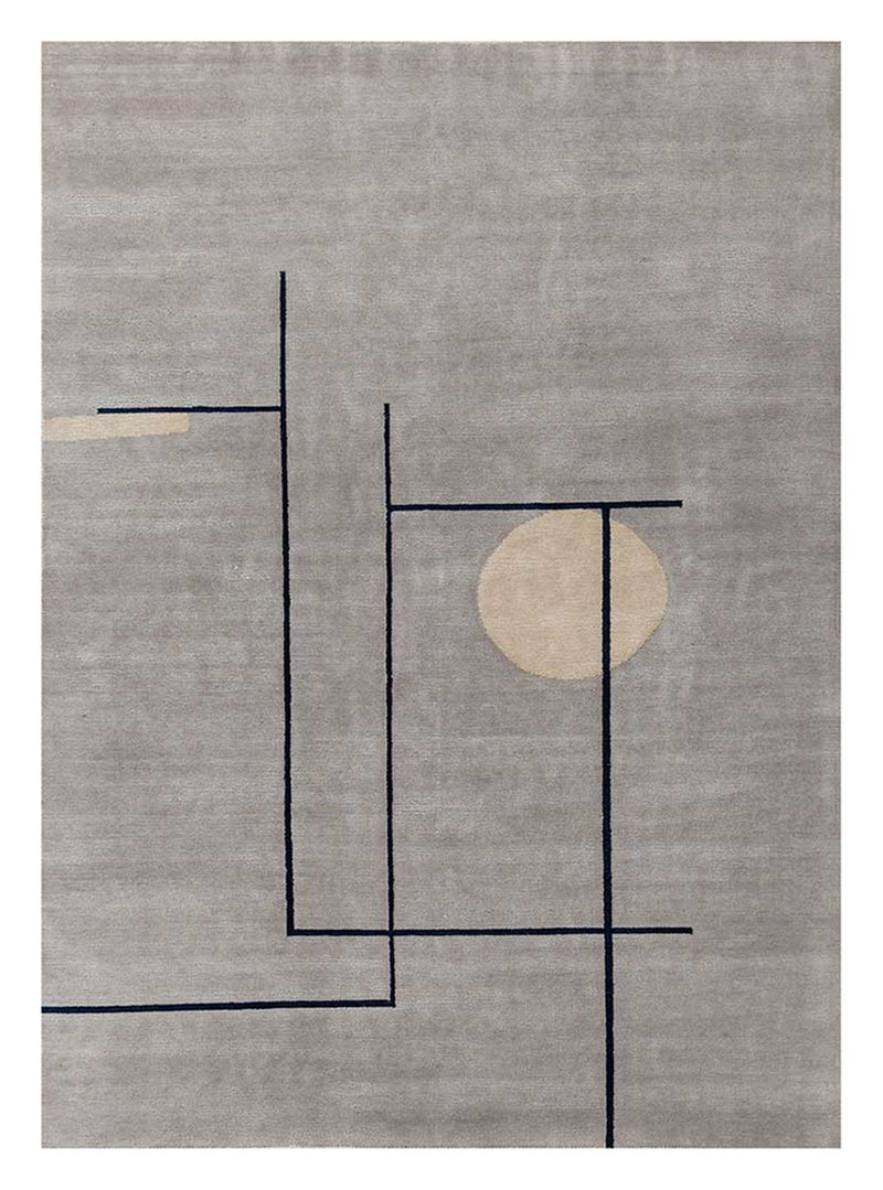 Uldtæppe - 360 x 270 cm - grå