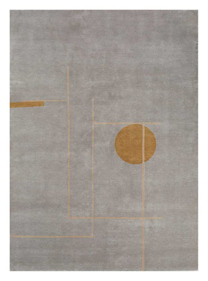 Uldtæppe - 360 x 270 cm - grå