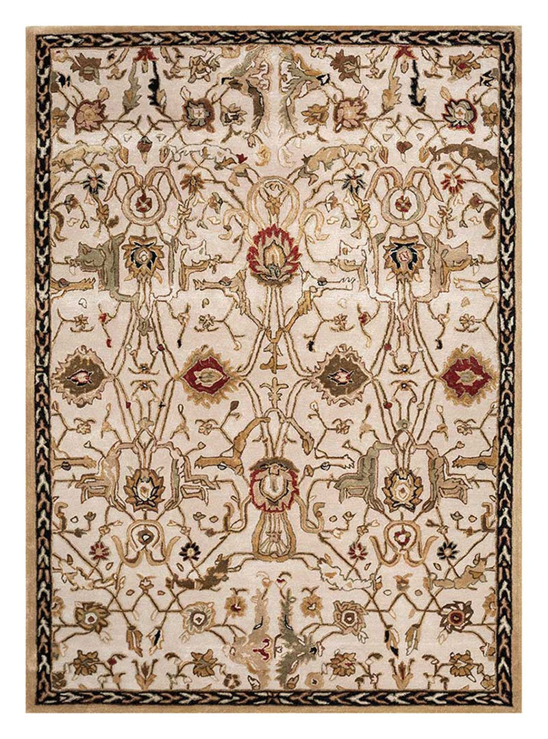 Uldtæppe - 270 x 180 cm - creme