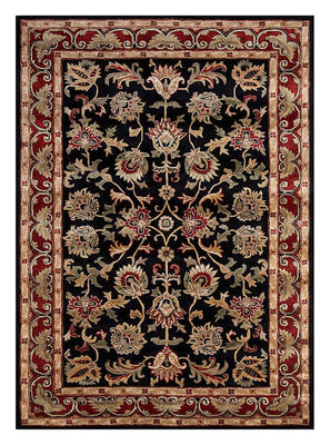 Uldtæppe - 270 x 180 cm - mørkeblå