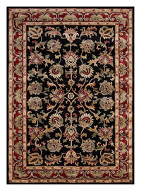 Uldtæppe - 270 x 180 cm - mørkeblå