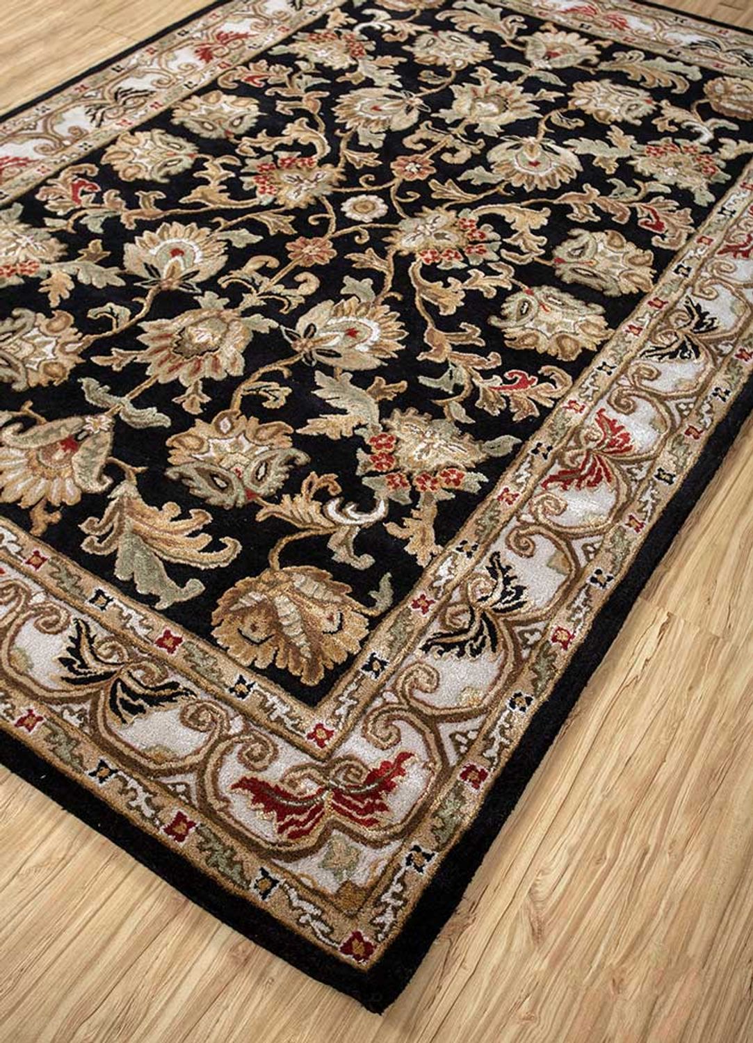 Uldtæppe - 270 x 180 cm - mørk beige