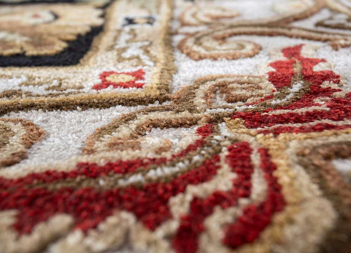 Uldtæppe - 270 x 180 cm - mørk beige