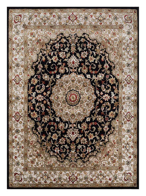 Uldtæppe - 300 x 240 cm - mørkeblå