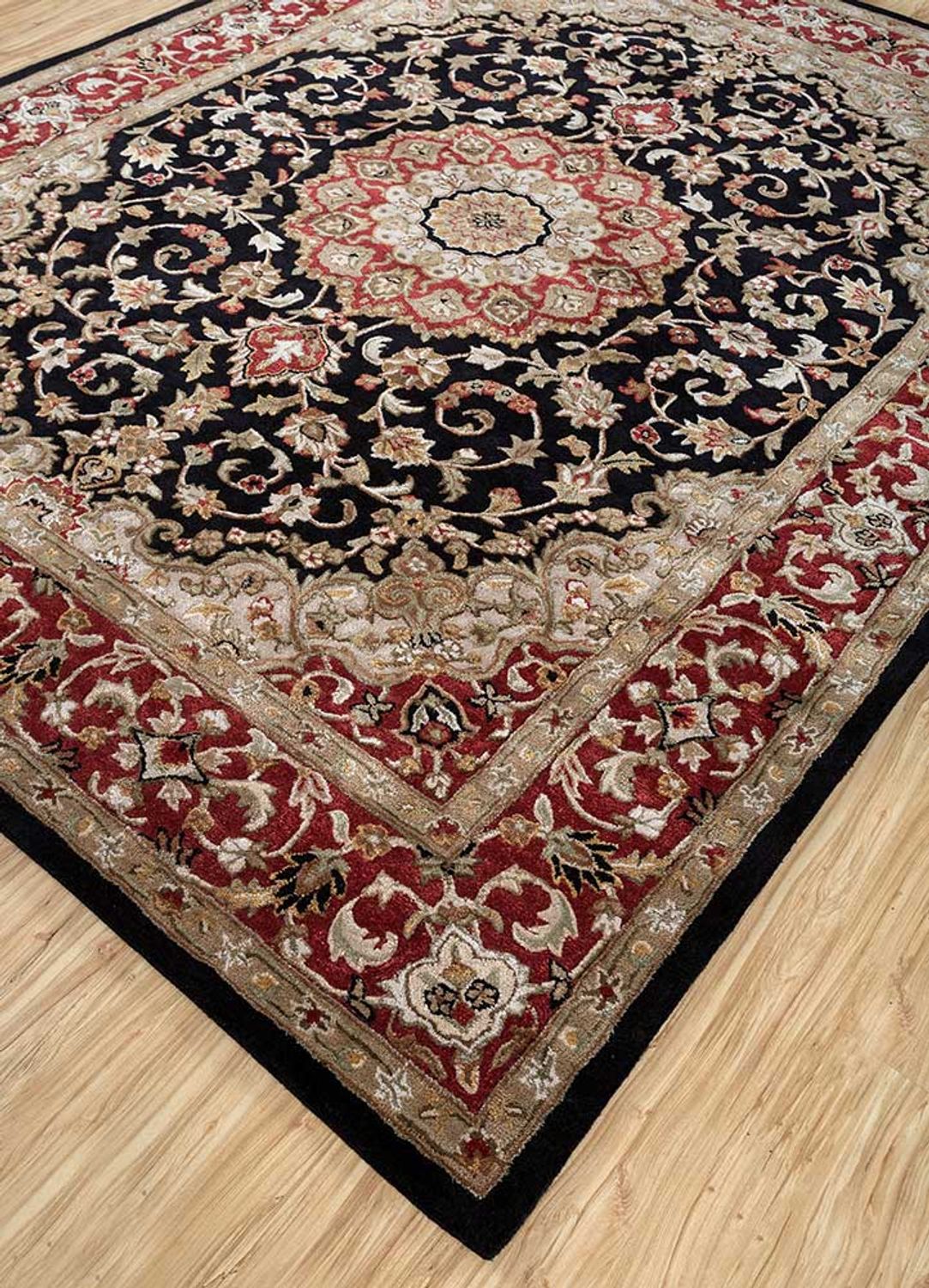 Uldtæppe - 300 x 240 cm - rød