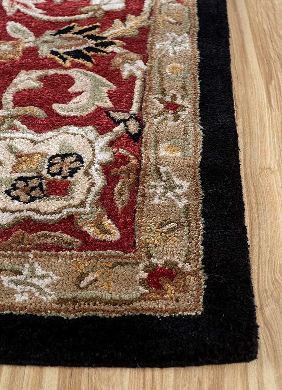 Uldtæppe - 300 x 240 cm - rød