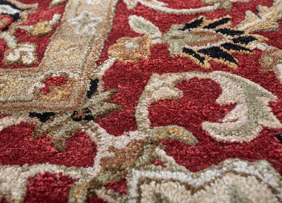 Uldtæppe - 300 x 240 cm - rød