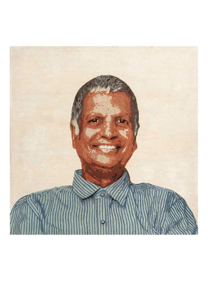 Uldtæppe firkantet  - 185 x 185 cm - creme