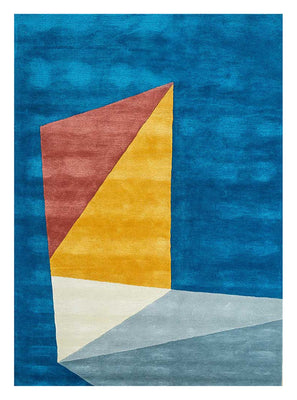 Uldtæppe - 270 x 180 cm - flerfarvet