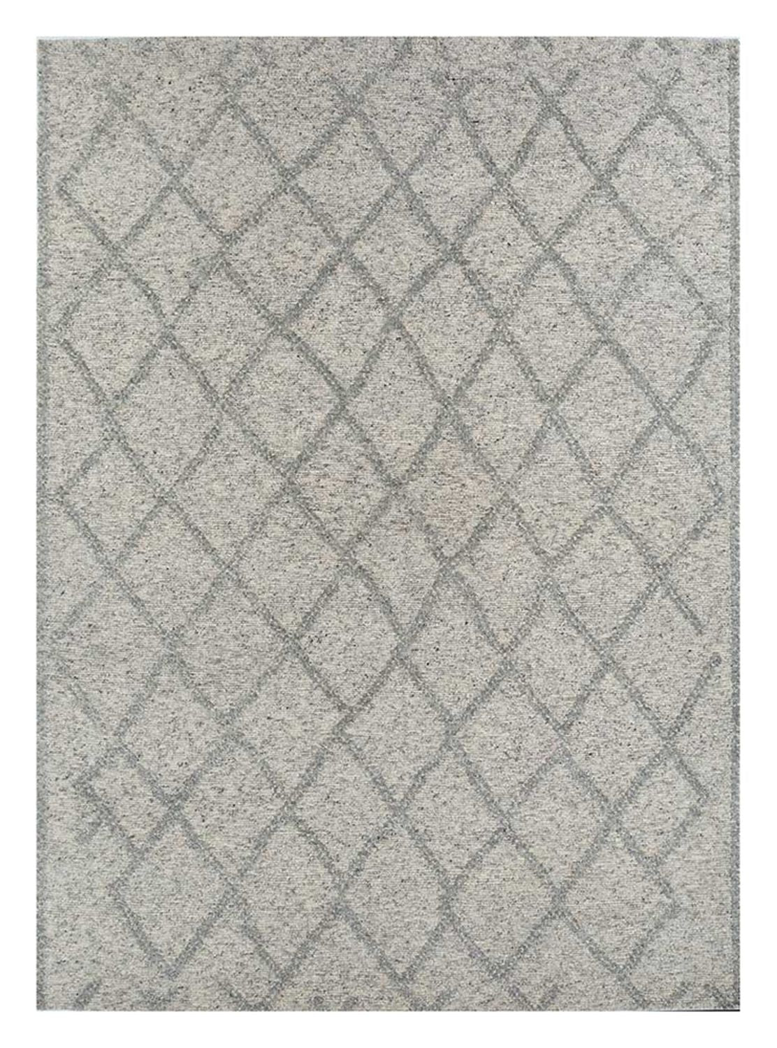 Uldtæppe - 300 x 240 cm - sølv