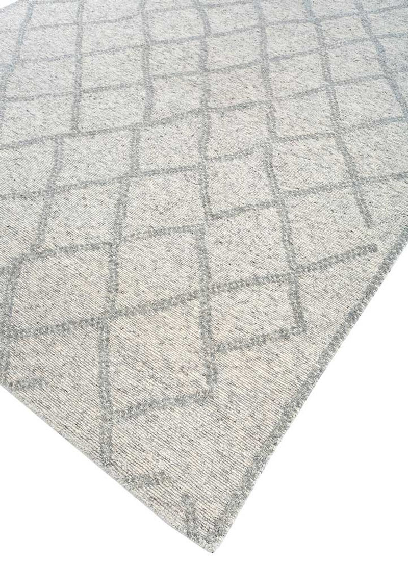 Uldtæppe - 300 x 240 cm - sølv