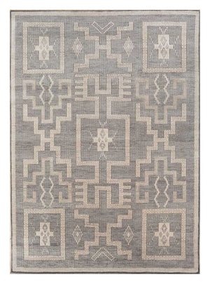 Uldtæppe - 300 x 240 cm - lysegrå