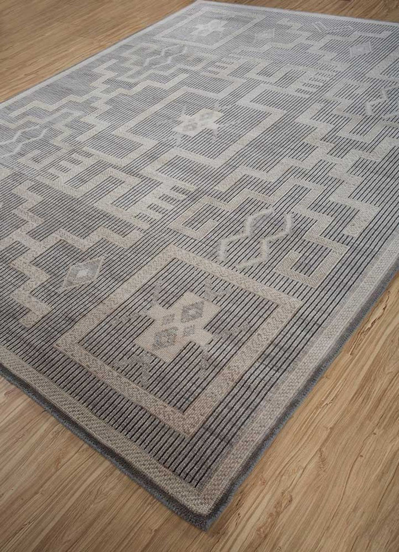 Uldtæppe - 300 x 240 cm - lysegrå