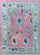 Uldtæppe - 270 x 180 cm - pink