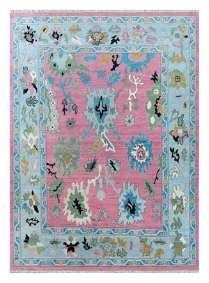 Uldtæppe - 270 x 180 cm - pink