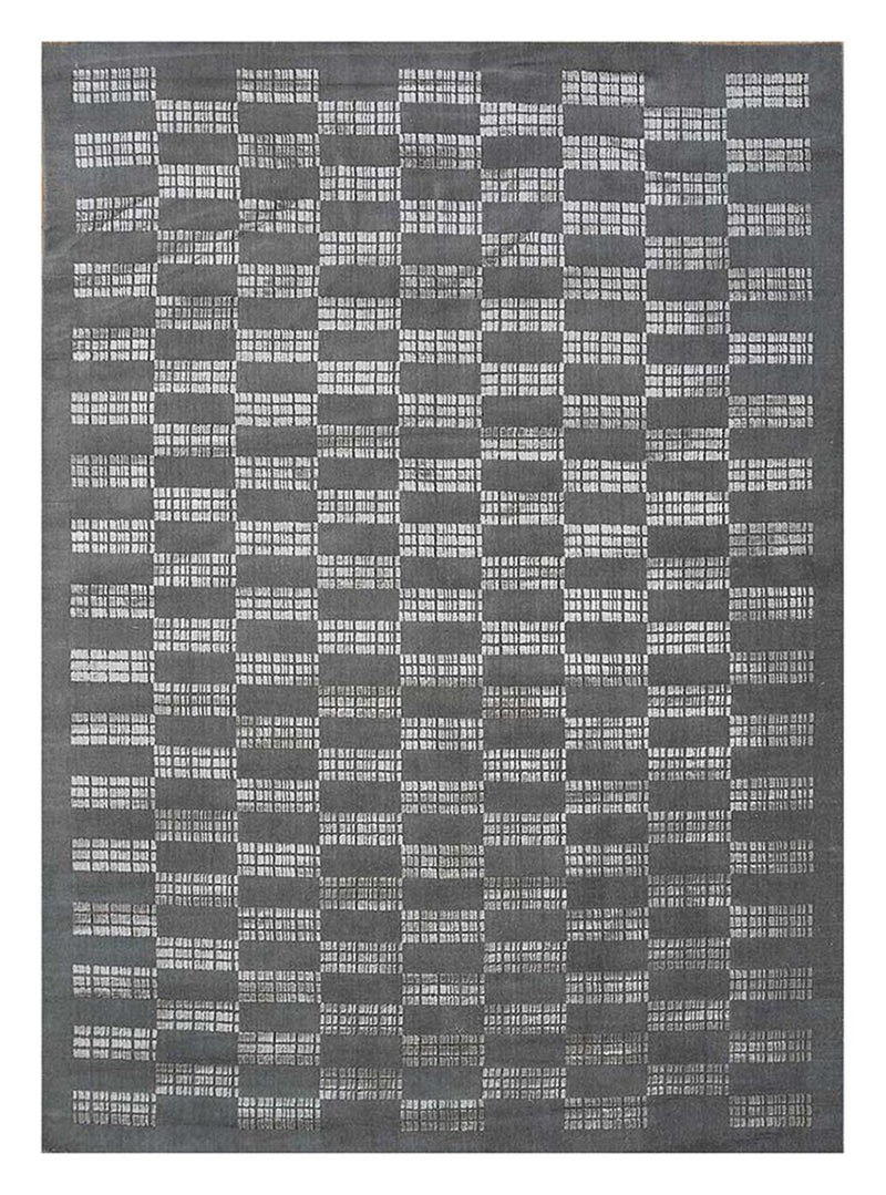 Uldtæppe - 270 x 180 cm - sort og hvid