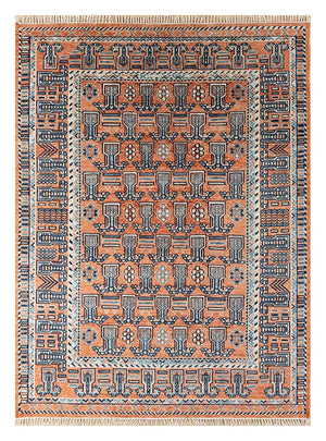 Uldtæppe - 300 x 240 cm - lysrød