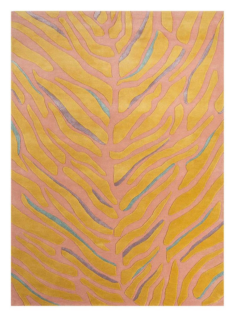 Uldtæppe - 270 x 180 cm - guld