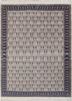 Uldtæppe - 210 x 150 cm - creme