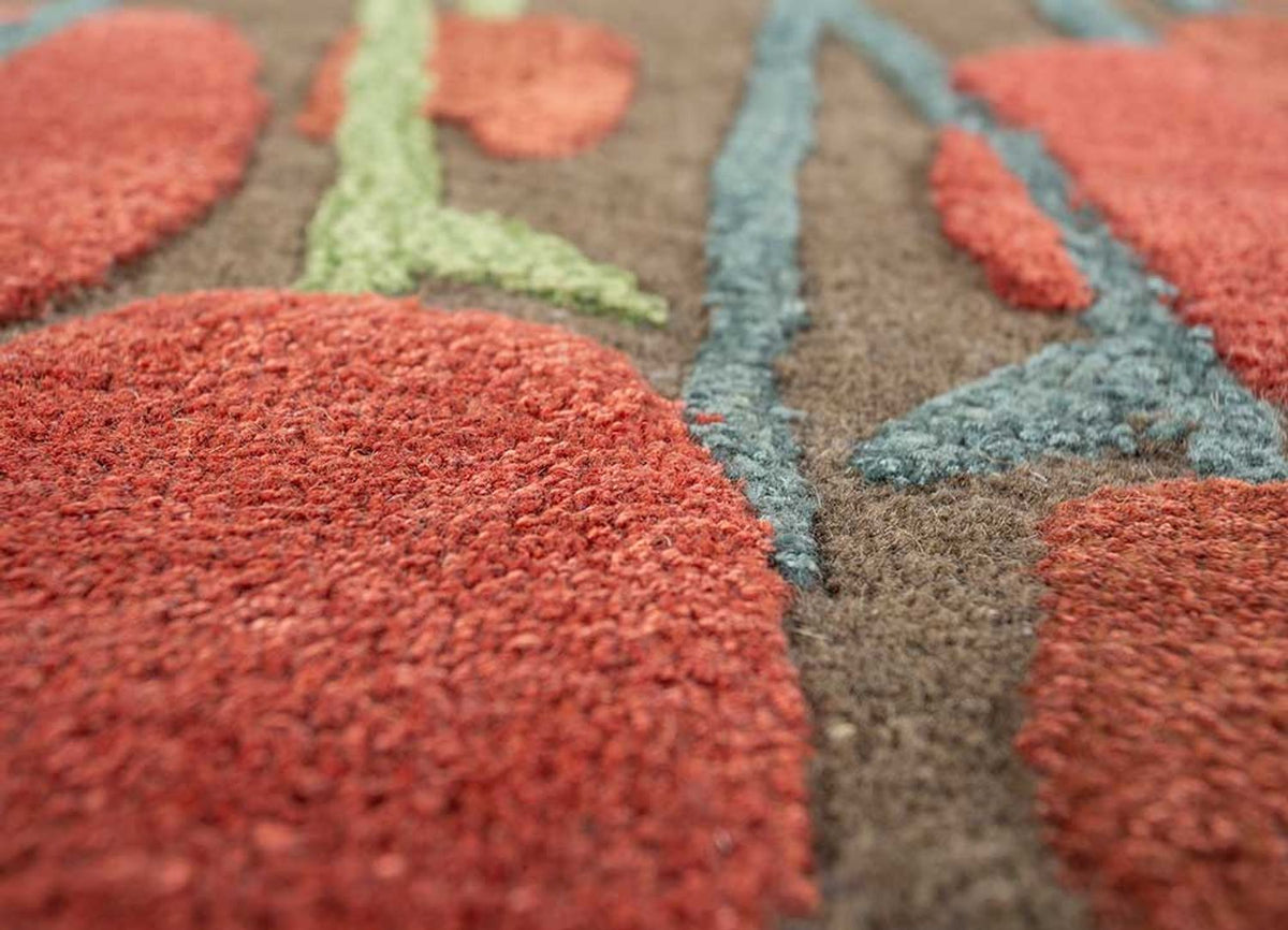 Uldtæppe - 270 x 180 cm - beige