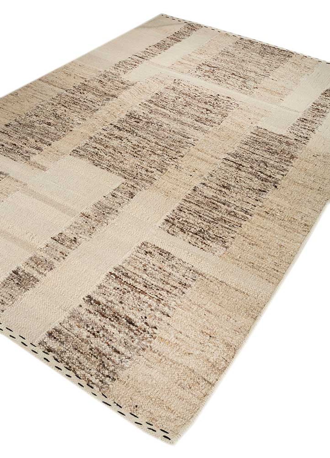 Uldtæppe - 270 x 180 cm - lys beige