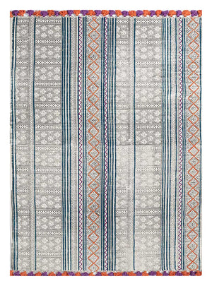 Tæppe - 180 x 120 cm - flerfarvet