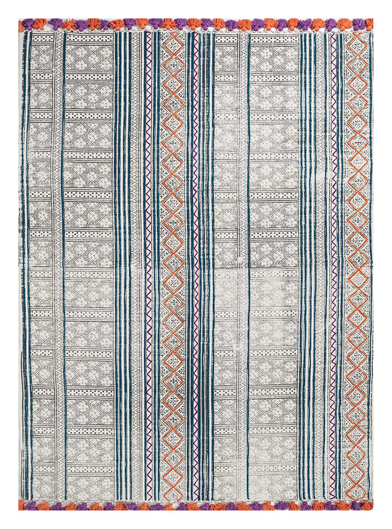 Tæppe - 180 x 120 cm - flerfarvet