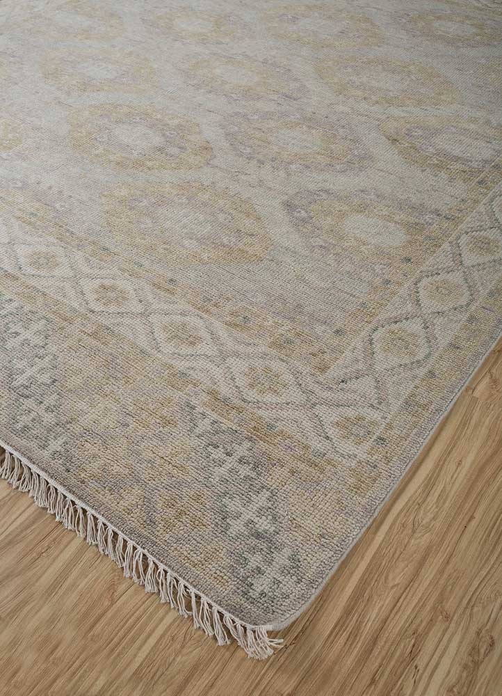 Uldtæppe - 300 x 240 cm - guld