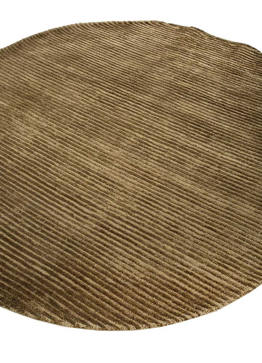 Uldtæppe særlig form  - 210 x 165 cm - mørk beige