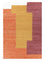 Uldtæppe særlig form  - 270 x 180 cm - orange