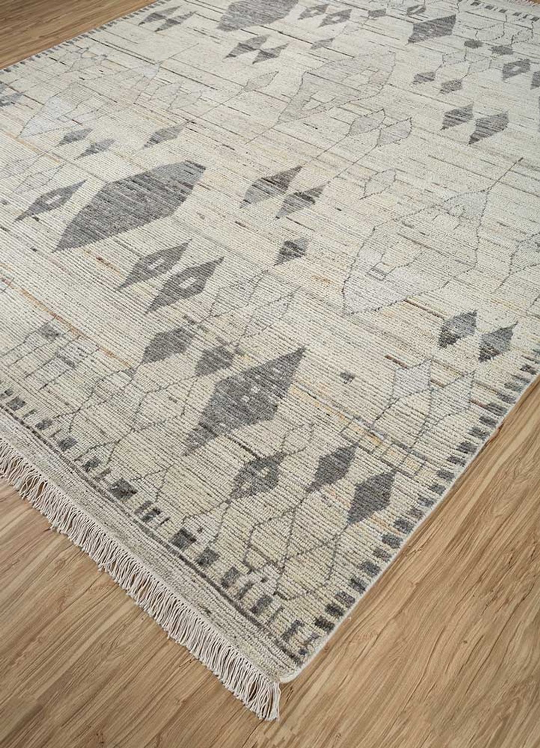Uldtæppe - 300 x 240 cm - lys beige