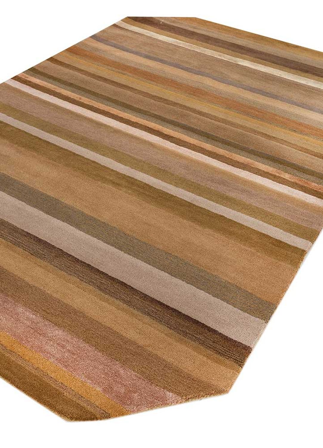 Uldtæppe særlig form  - 270 x 180 cm - blå