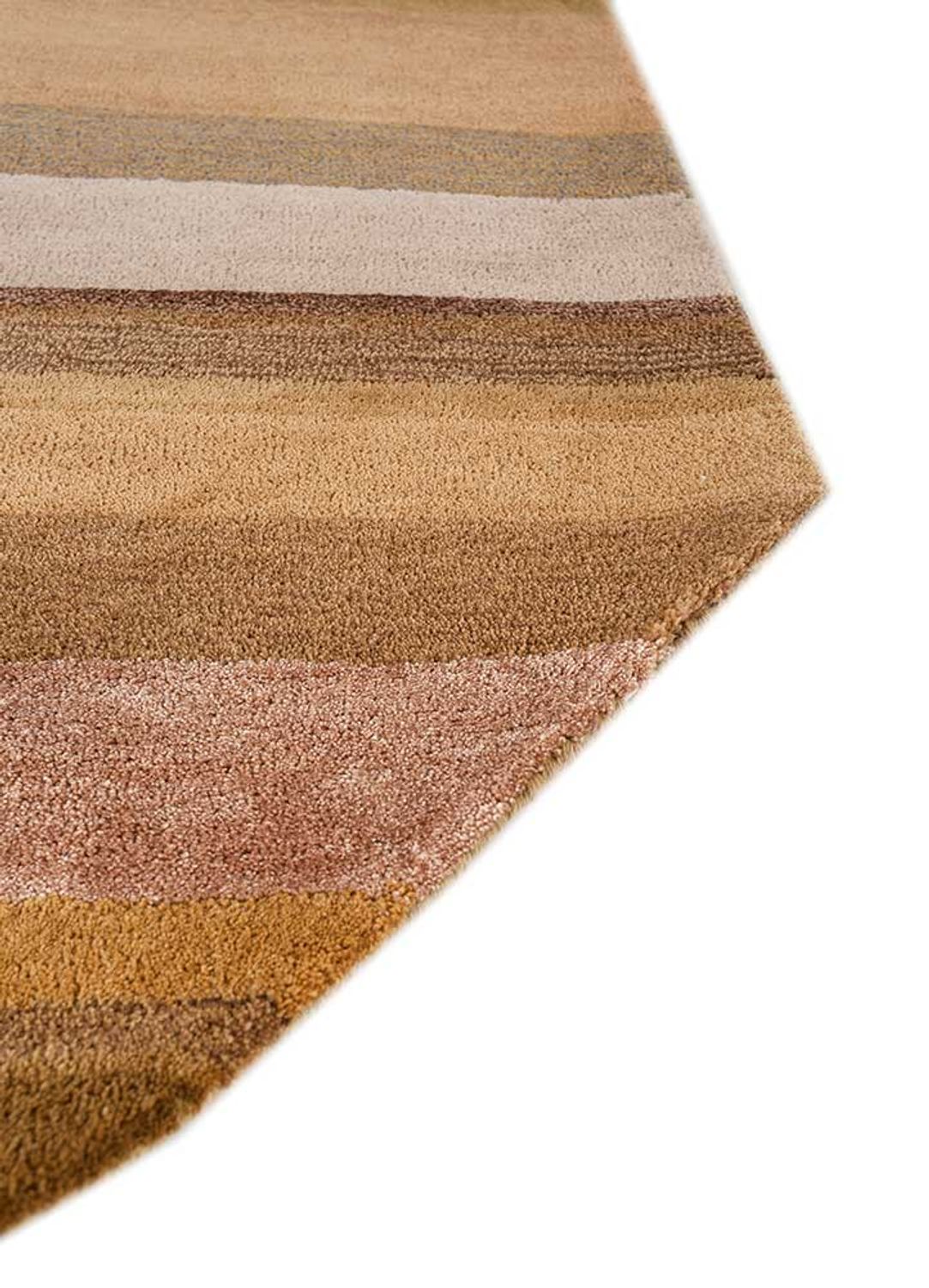 Uldtæppe særlig form  - 270 x 180 cm - blå