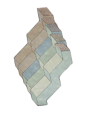 Uldtæppe - Leandro - særlig form