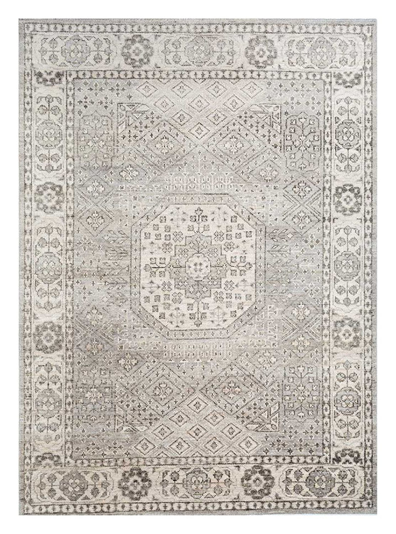 Uldtæppe - 300 x 240 cm - sølv