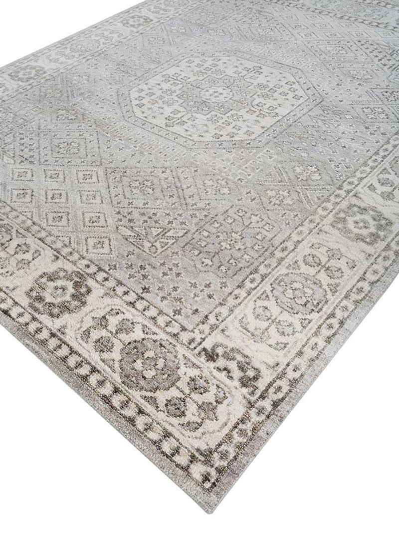 Uldtæppe - 300 x 240 cm - sølv