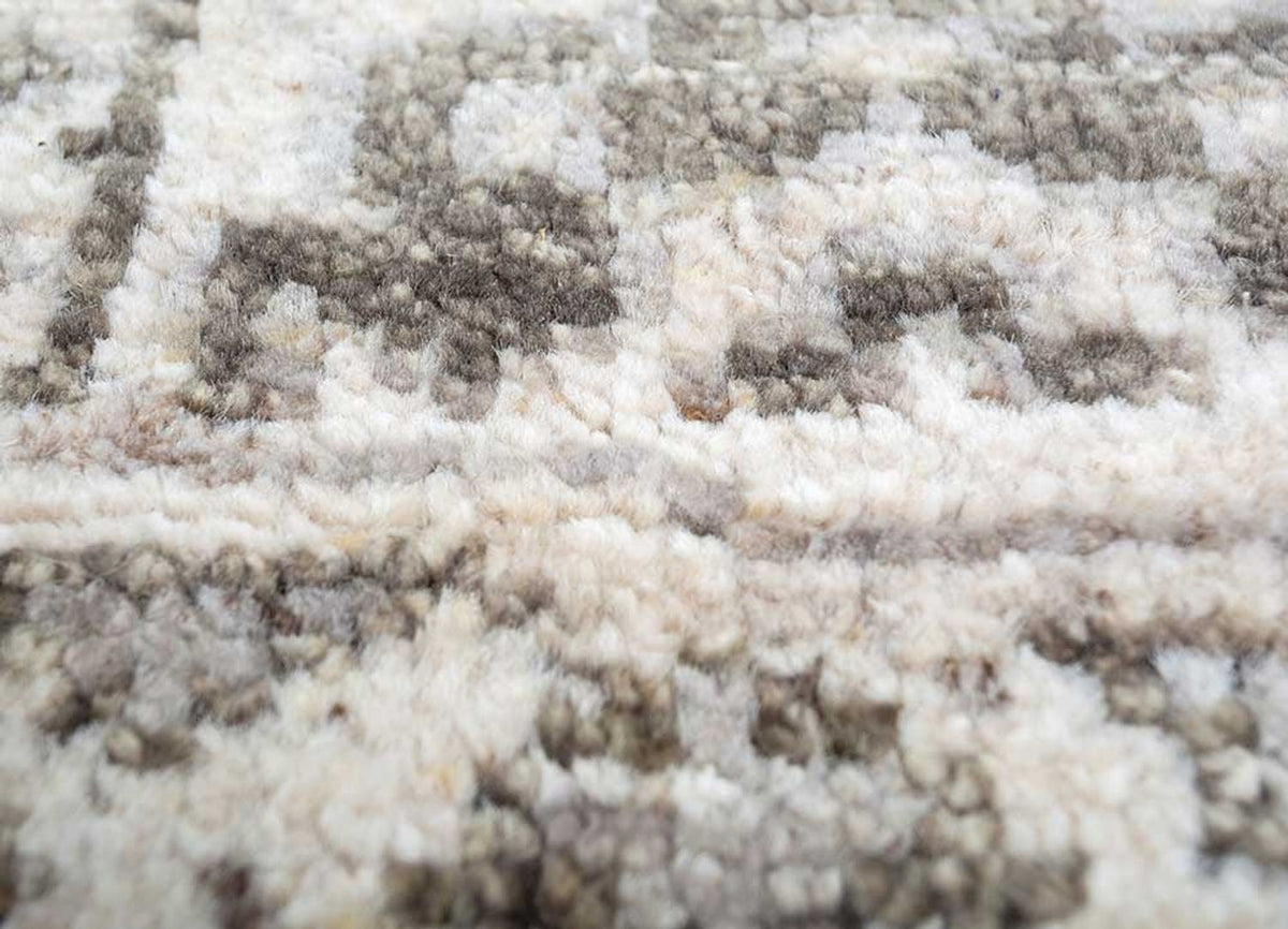 Uldtæppe - 300 x 240 cm - sølv