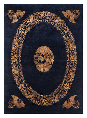 Uldtæppe - 300 x 240 cm - grøn