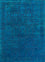 Uldtæppe - 300 x 200 cm - mørkeblå