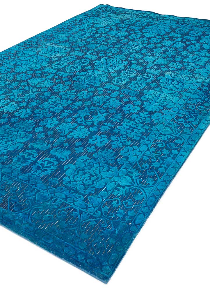 Uldtæppe - 300 x 200 cm - mørkeblå