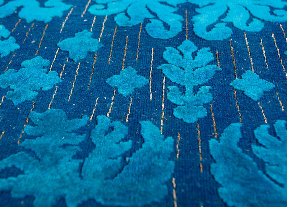 Uldtæppe - 300 x 200 cm - mørkeblå