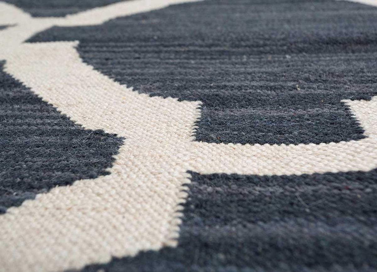 Uldtæppe - 240 x 150 cm - antracit