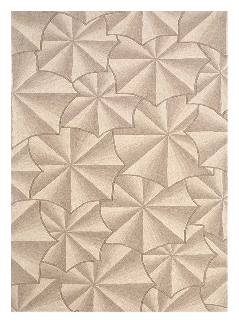 Uldtæppe - 240 x 150 cm - guld