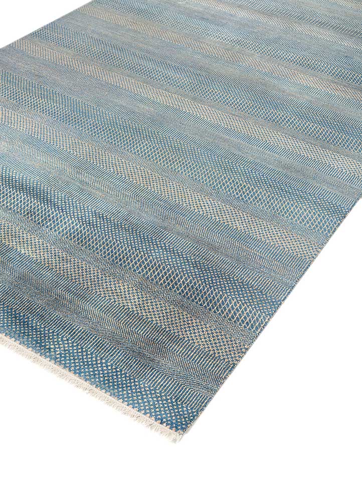 Uldtæppe - 270 x 180 cm - havblå