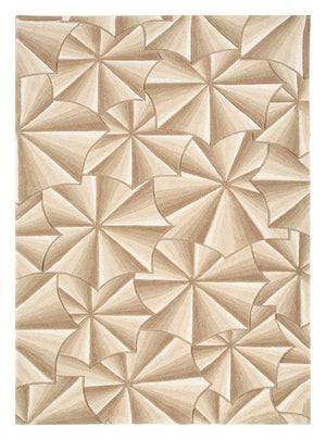 Uldtæppe - 240 x 150 cm - guld