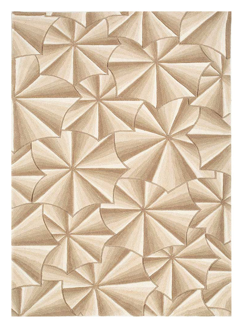 Uldtæppe - 240 x 150 cm - guld
