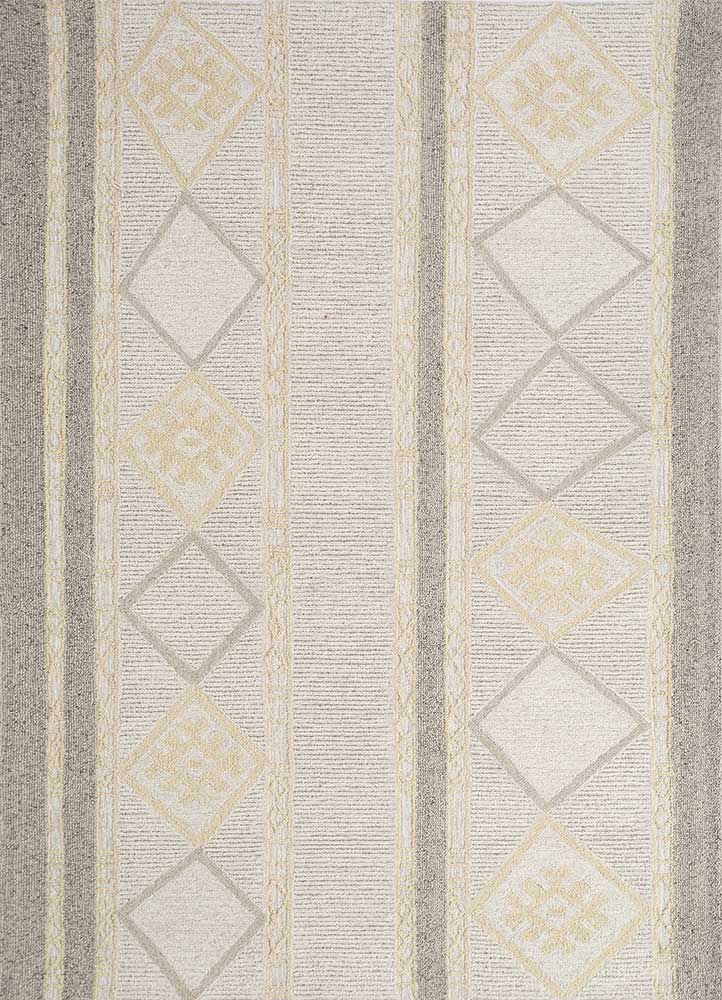 Uldtæppe - 240 x 150 cm - creme