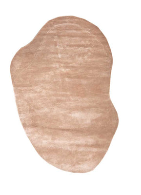 Designer tæppe særlig form  - 225 x 150 cm - orange