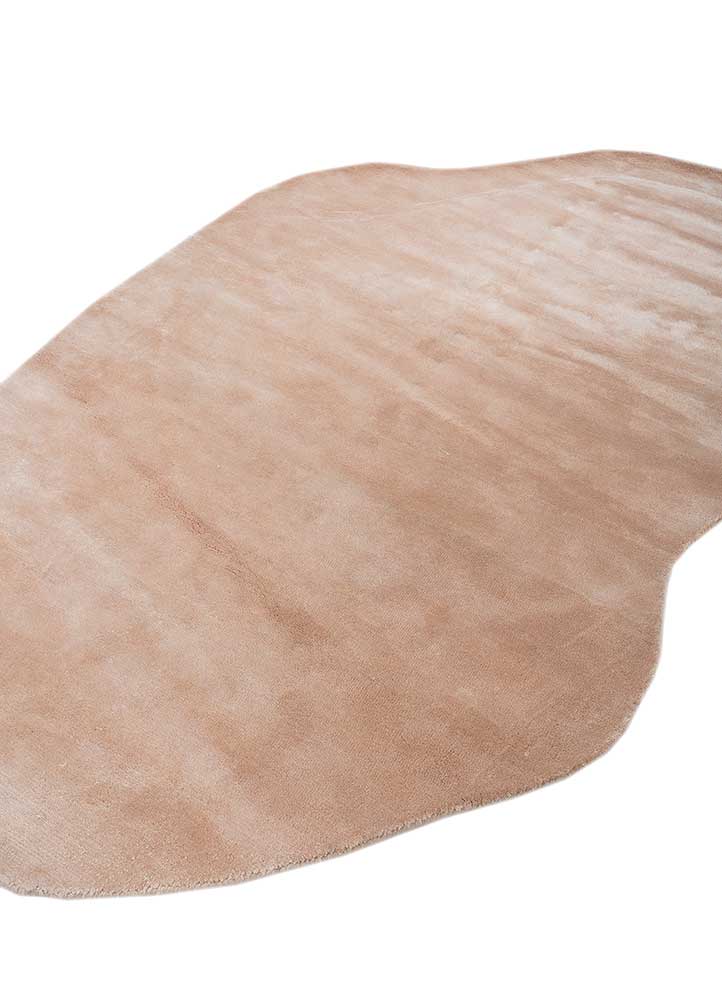 Designer tæppe særlig form  - 225 x 150 cm - orange