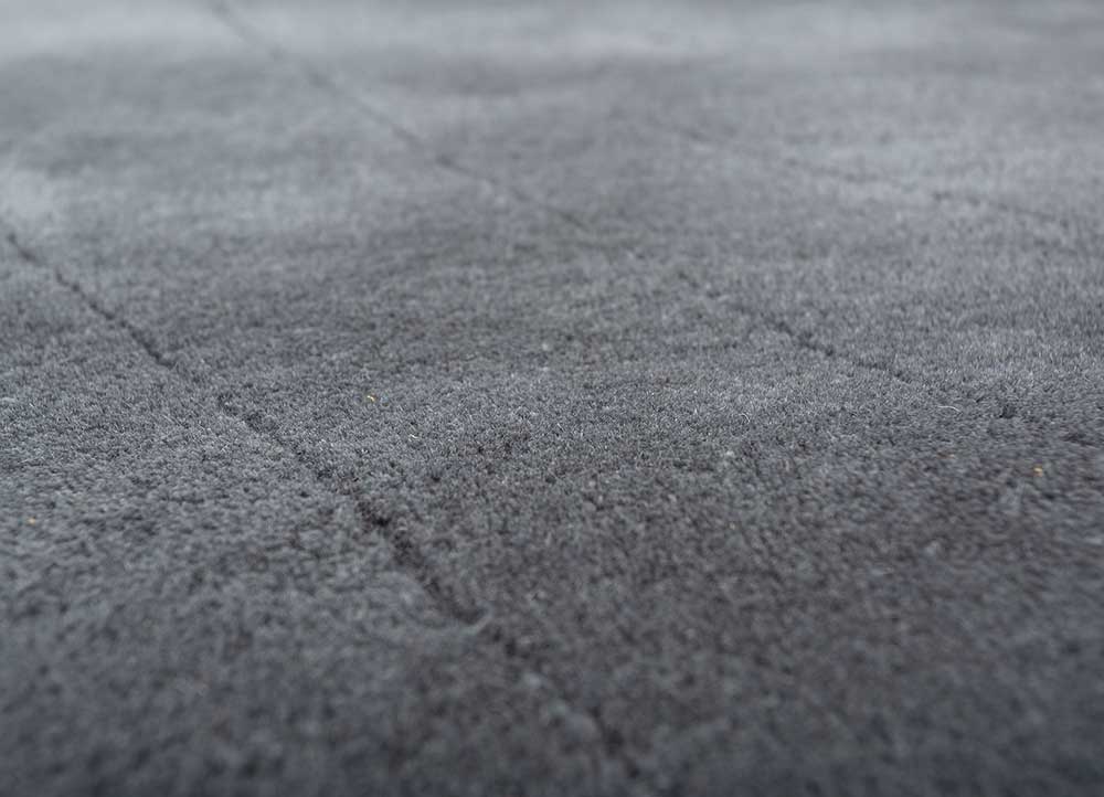 Uldtæppe - 233 x 165 cm - mørkegrå